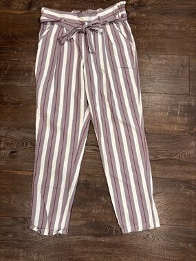 Harmony & Havoc size 7 Pinstripe Pants 100% Cotton